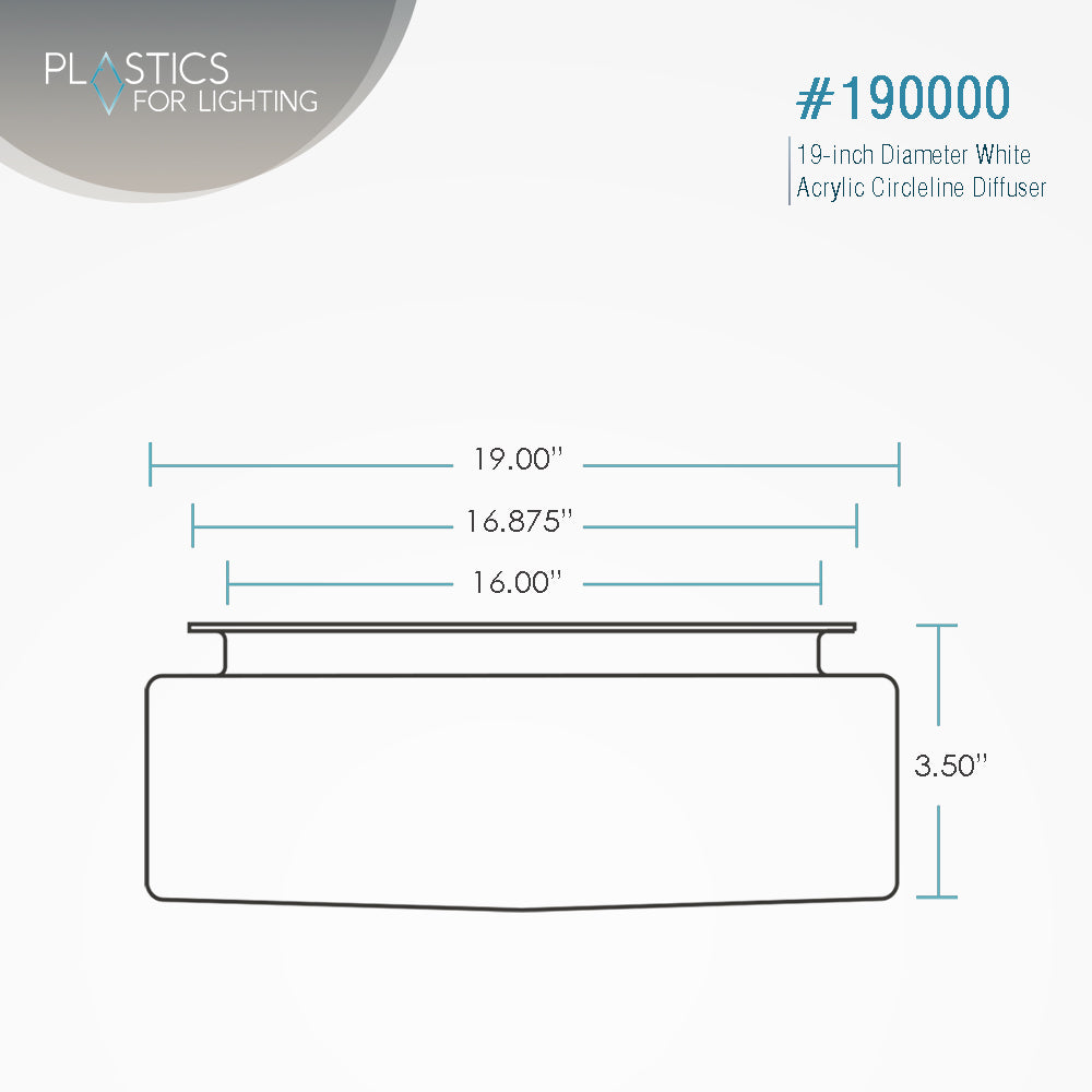 White Acrylic Circleline Diffusers