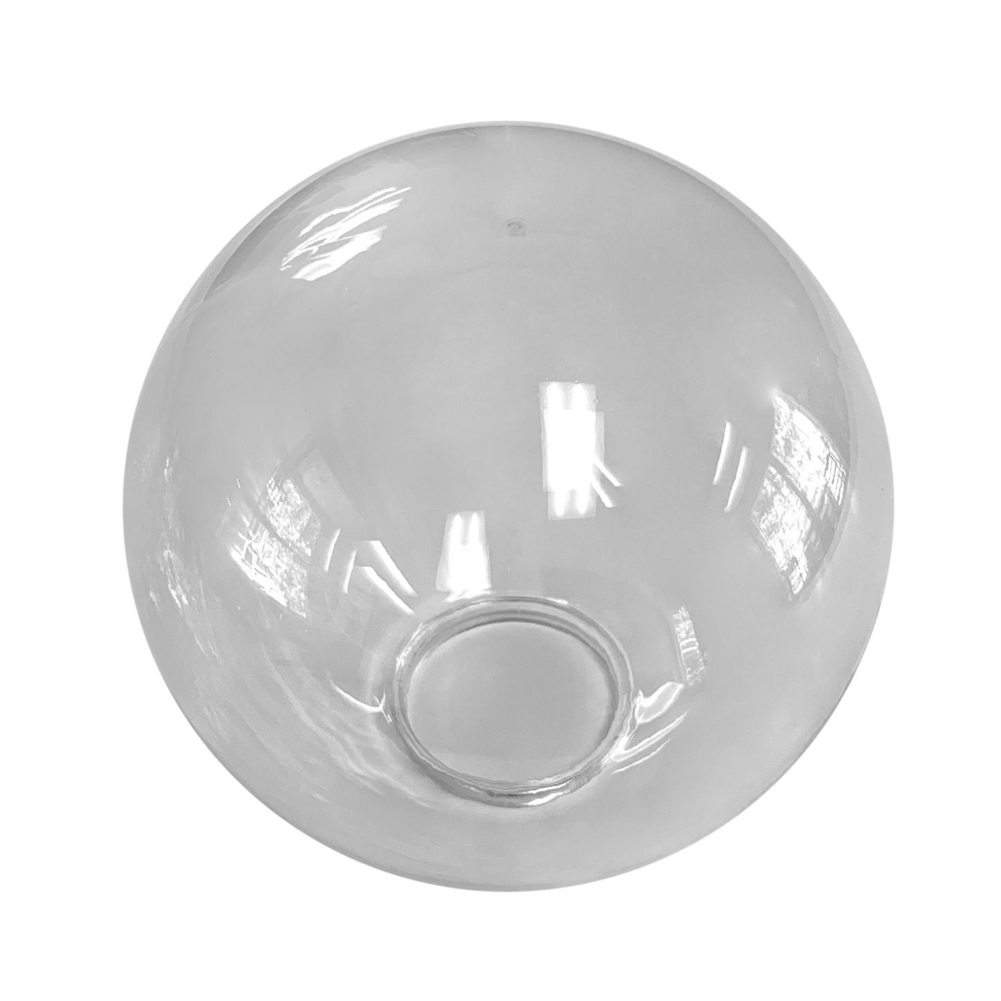 8", 10", 12" Diameter Diameter Clear Acrylic Globe with 4" Neck