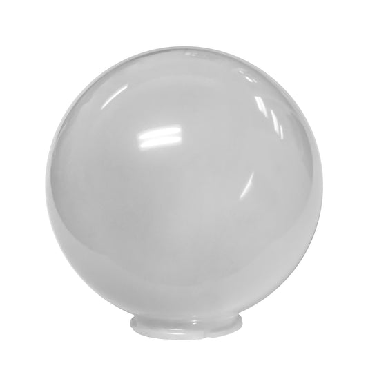 14 inches Diameter White Acrylic Globe with 6 inches Neck